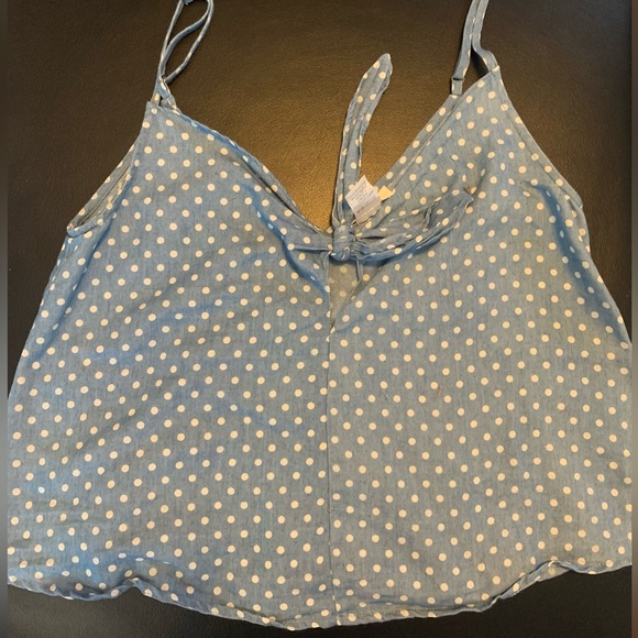 Polka Dot Blue Tank Top - Picture 1 of 3